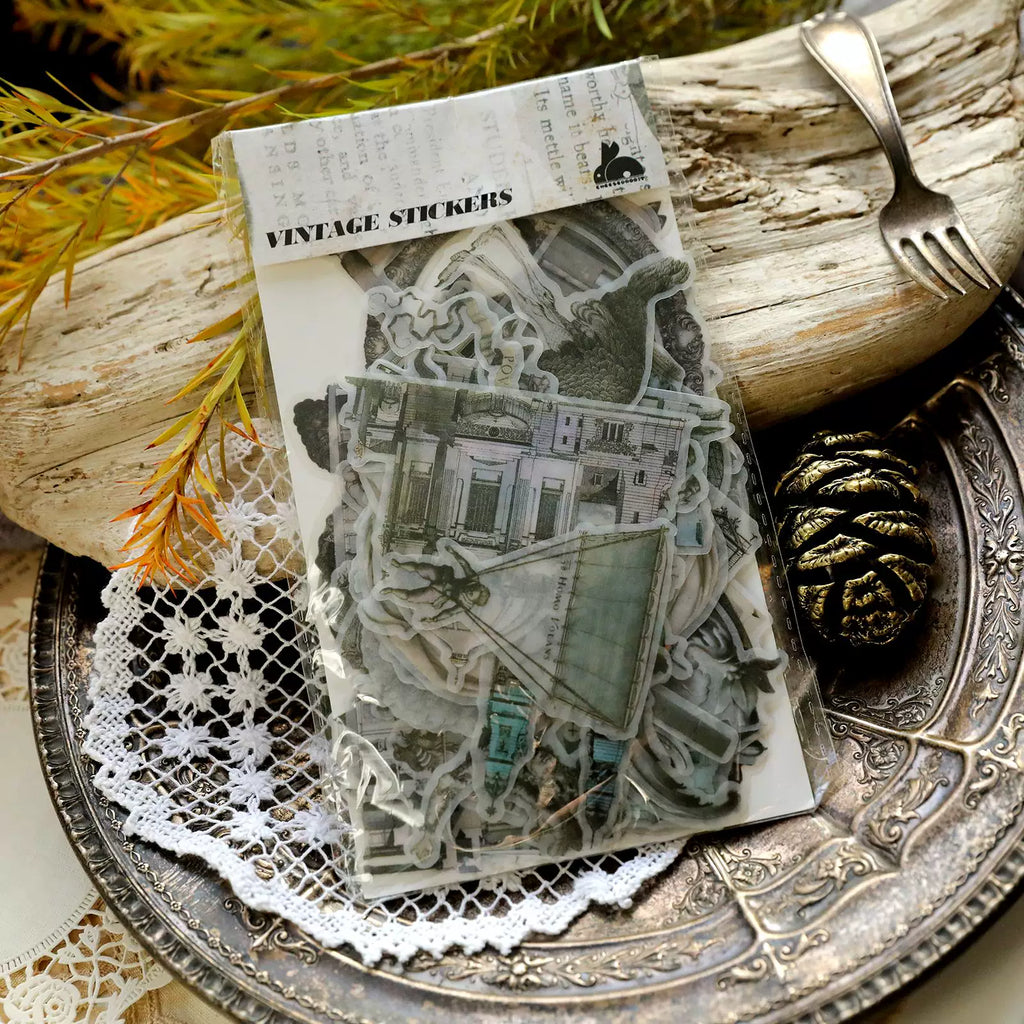 Classical art and architecture scrapbook stickers