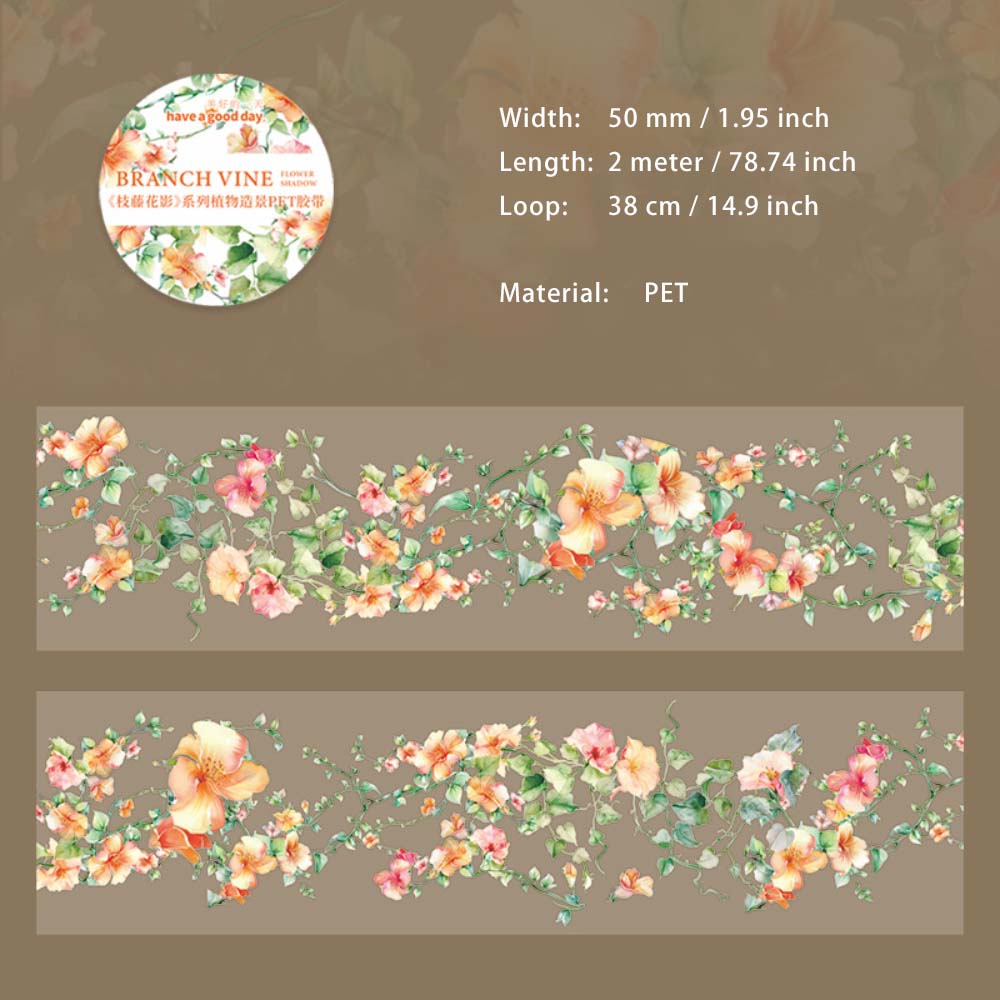 1 Roll Flower PET Tape ZTHY