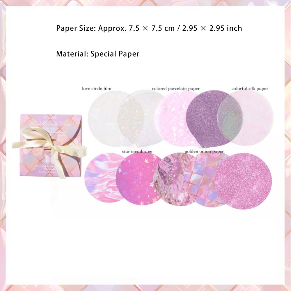 25 Sheets Round Scrapbook Paper ZJXH