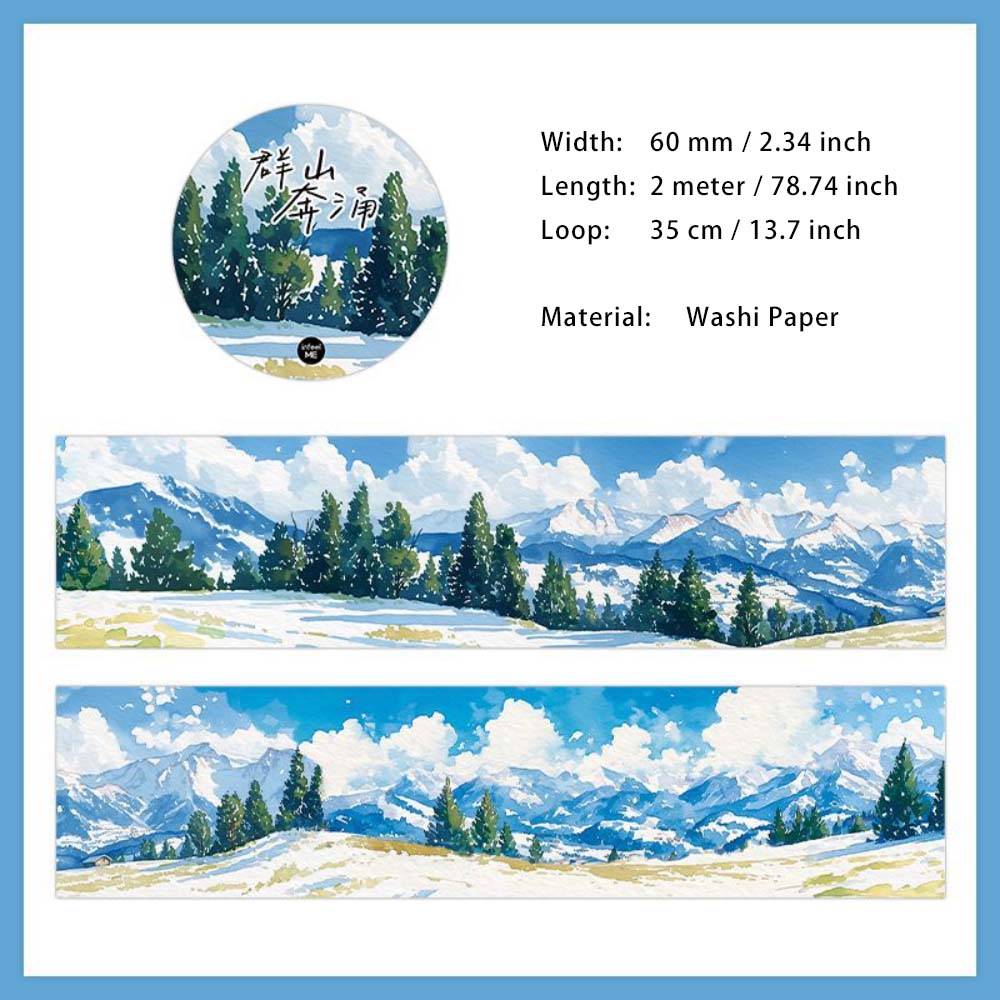 1 Roll Snow Theme Washi Tape HMJJ