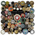 65PCS vintage circular dial vellum scrapbook stickers