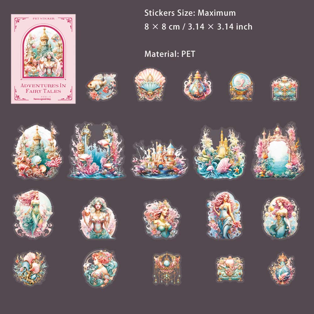 20 Pcs Fairy Tale PET Stickers THLXJ