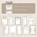 30 Sheets Vintage Notepad Paper PSTZF