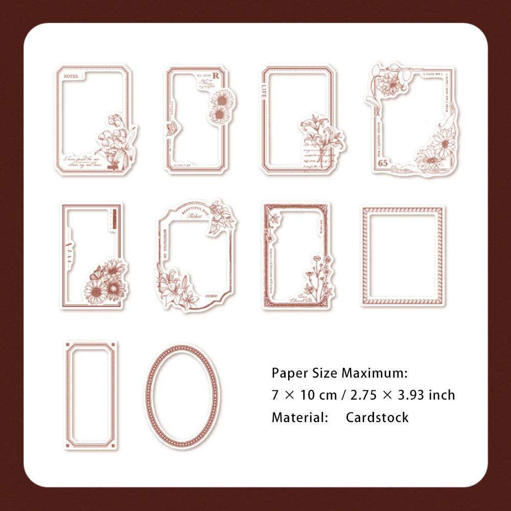 30 Pcs Cutout Frame Cardstock Paper MCSF