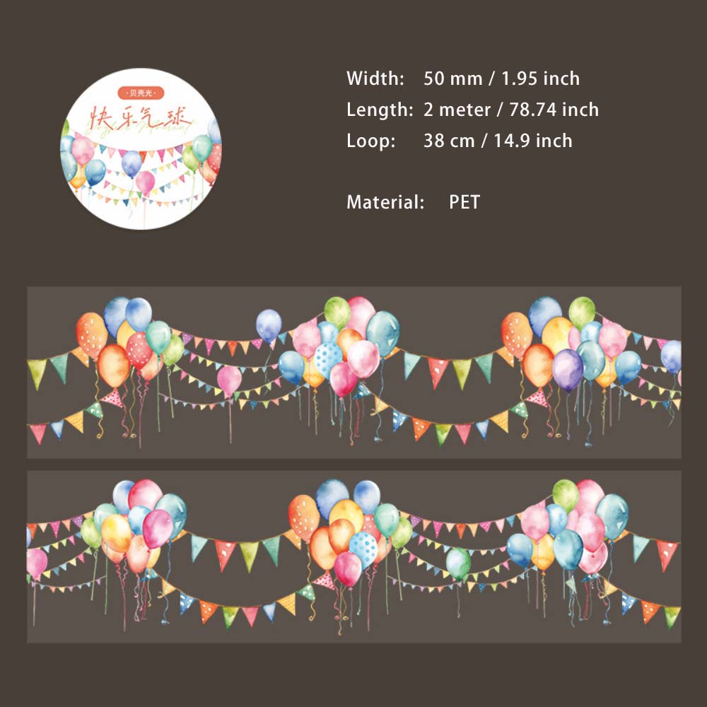 1 Roll Decoration Theme PET Tape XYSK