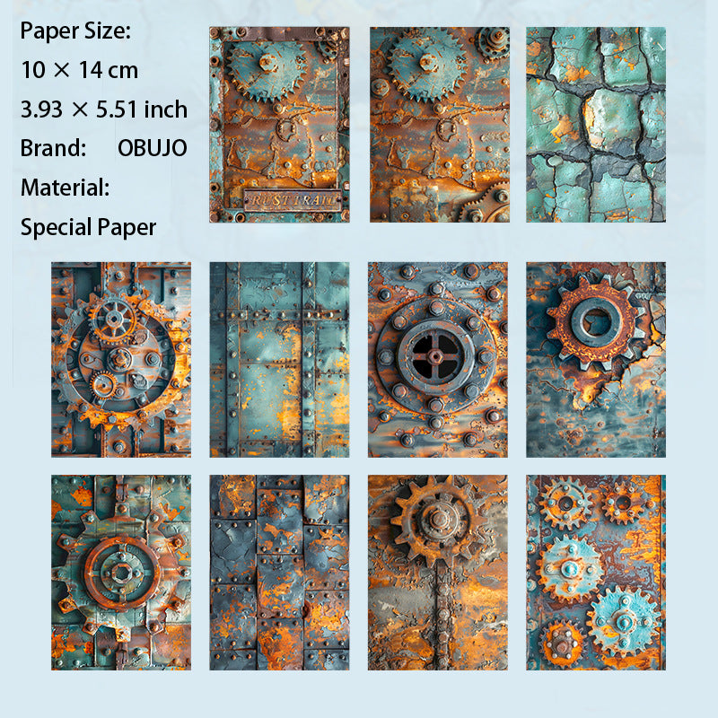 30 Sheets Rust Themed Journal Paper XJMZ