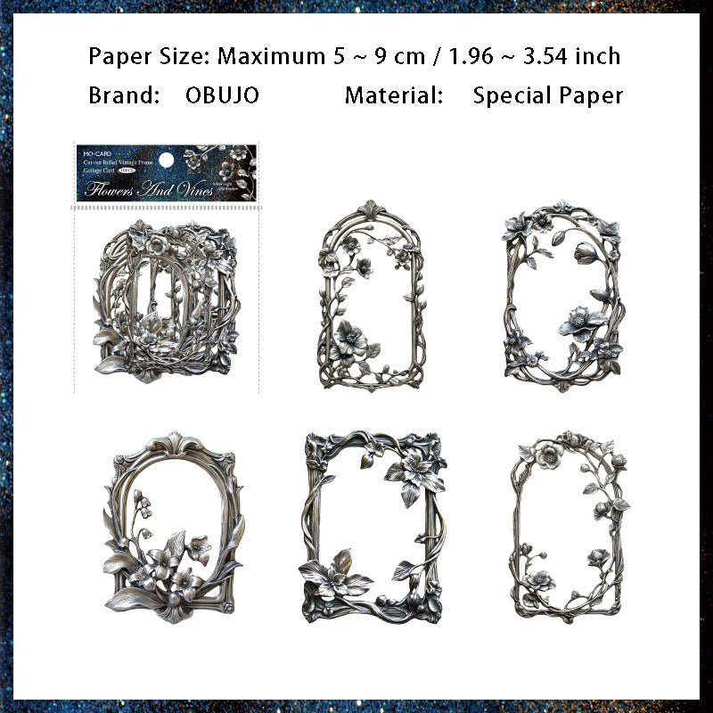 20 Pcs Sliver Frame Paper YSGY