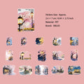 15 Pcs Night Landscape PET Stickers DHLSC