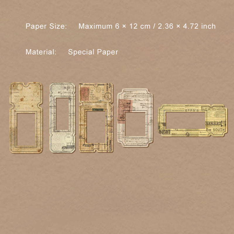 10 Pcs Vintage Frame Cardstock Paper WSWS