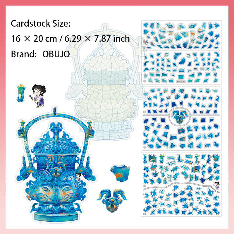 Antique Themed DIY Stickers Kit JWXFS