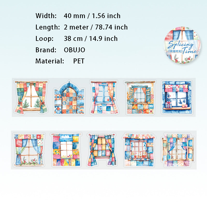 1 Roll Cartoon PET Stickers Tape PTSG