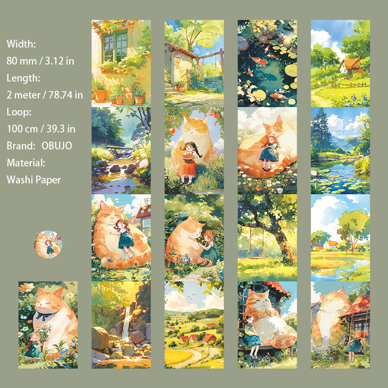 1 Roll Fantasy Cartoon Washi Tape ACZYSH