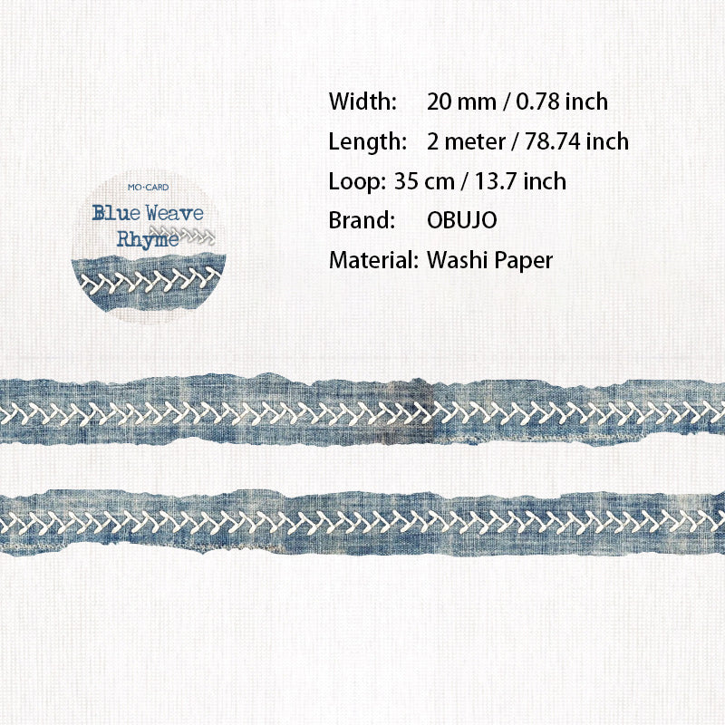 1 Roll Fabric Texture Washi Tape SBFR