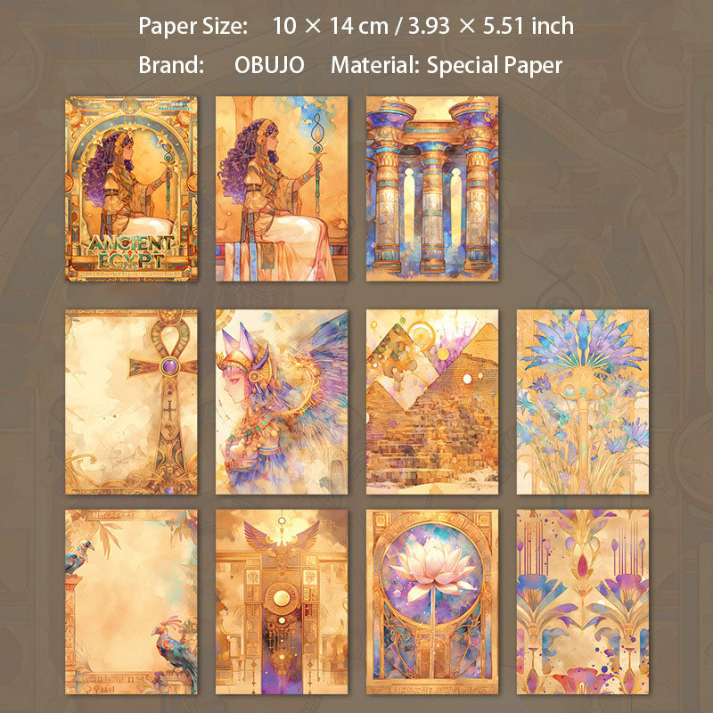 30 Pcs Egypt Themed Journal Paper SMAJ