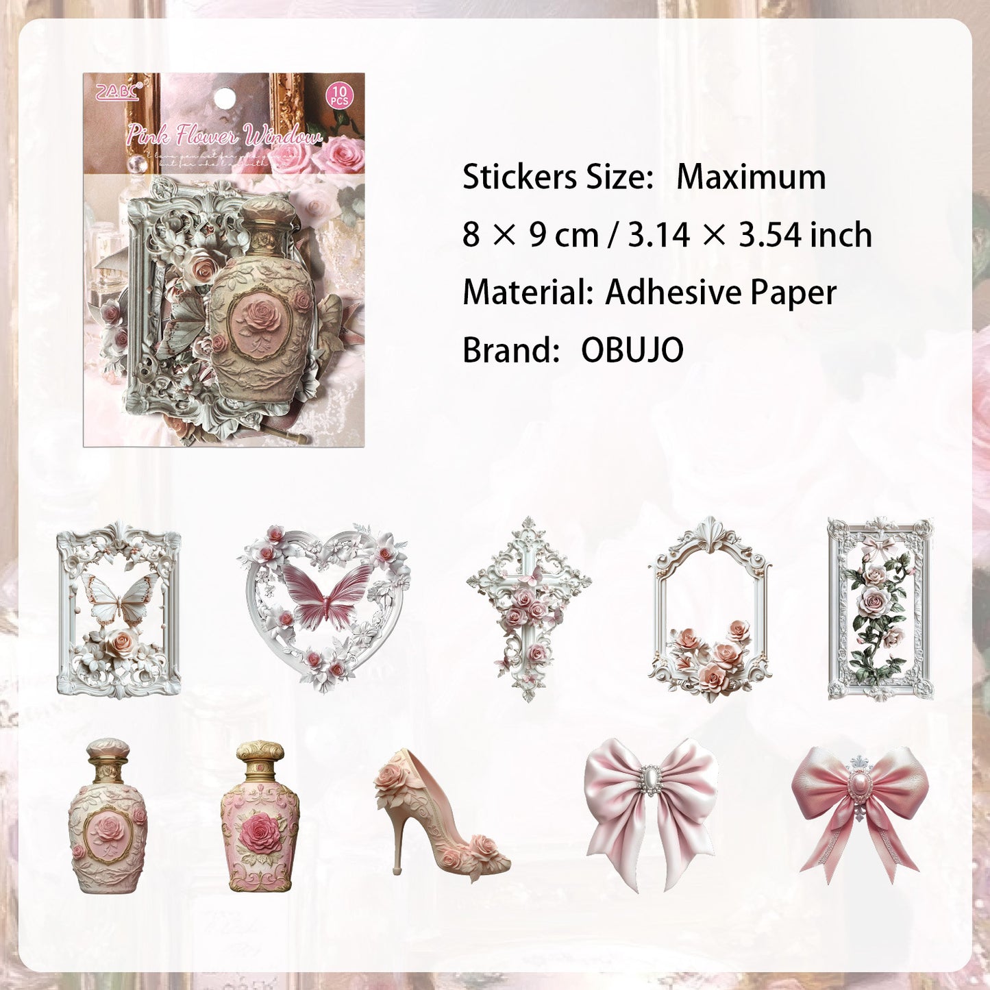 10 Pcs Aethetic Journal Stickers LYSH