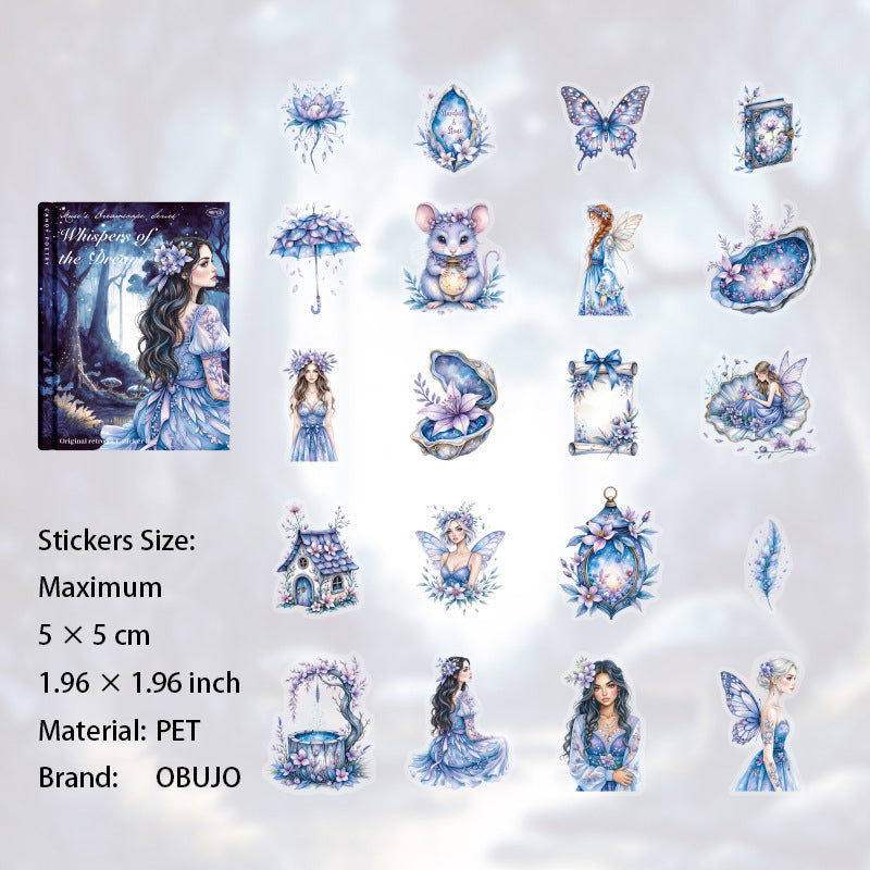 40 Pcs Fantasy Fairy PET Stickers MSHJ
