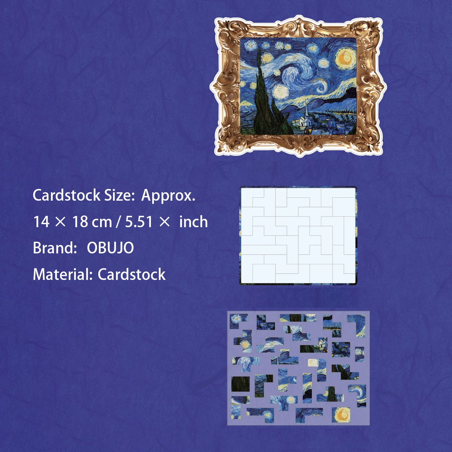 Famous Painting Puzzle DIY Stickers SJMHZ