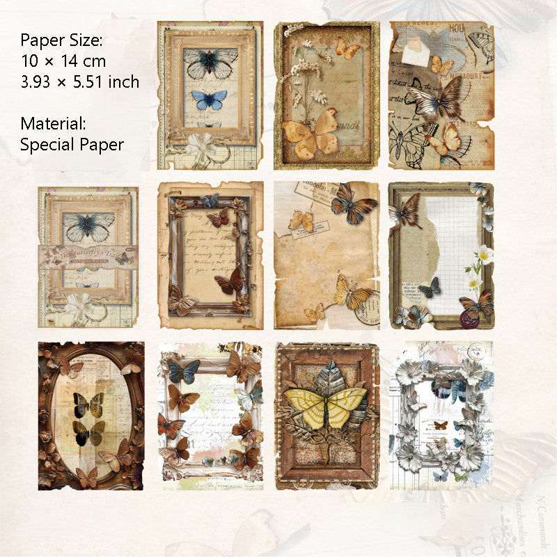 30 Pcs Vinage Scrapbook Paper AXMS