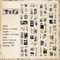 4 Rolls Vintage PET Stickers Tapes Set FTJY