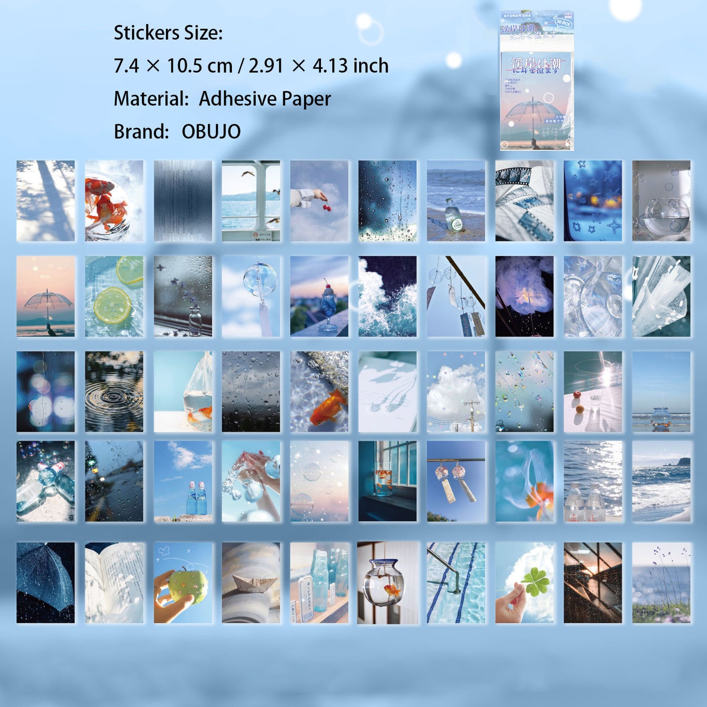 50 Pcs Aesthetic Stickers Book STZY