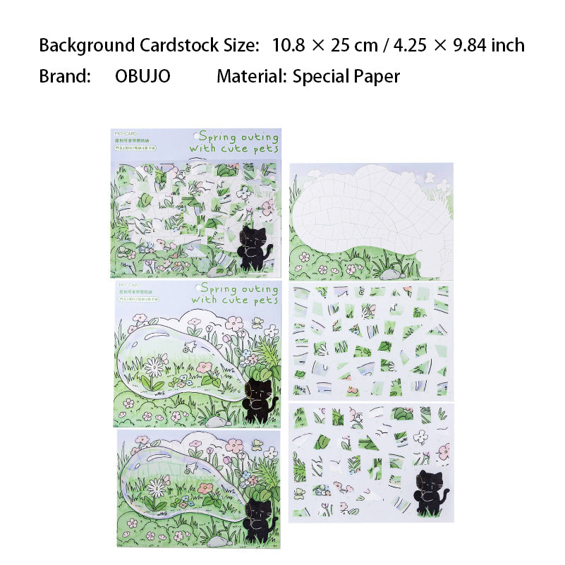 Cat Theme Puzzle Stickers Kti XHMXL