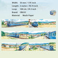 1 Roll Train Landscape Washi Stickers Tape KWLSLC