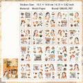 20 Sheets Lifestyle Girl Stickers Book HXFL