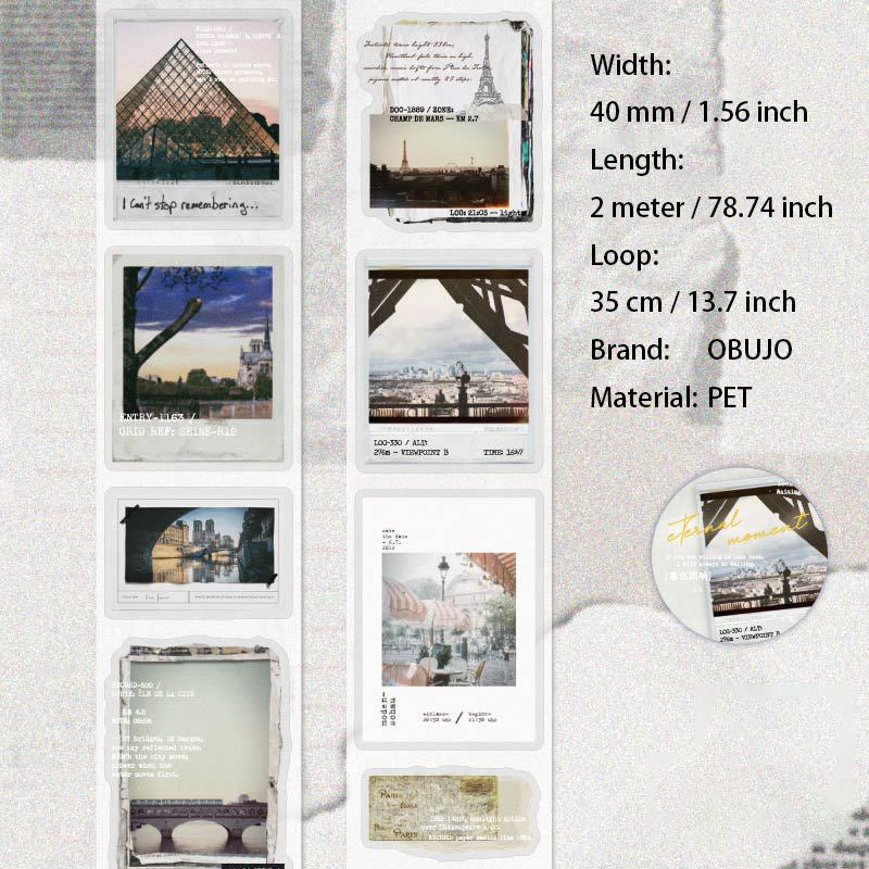 1 Roll Landscape PET Stickers Tape YHYS