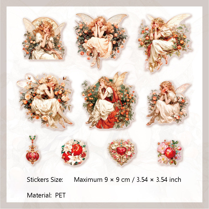 10 Pcs Fairy Theme PET Stickers JLGD