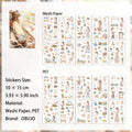 20 Sheets Girl Lifestyle Stickers Book YHMYJ