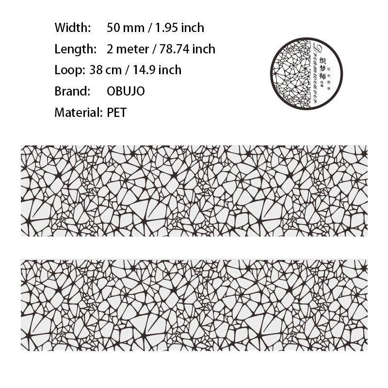 1 Roll Holographic Lace Start Web PET Tape YLXL