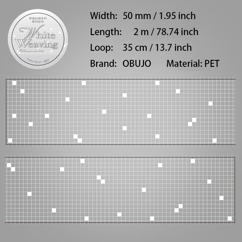 1 Roll Star Rain Grid PET Tape MJBY