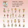 25 Pcs Fantasy Journal Stickers QHZL