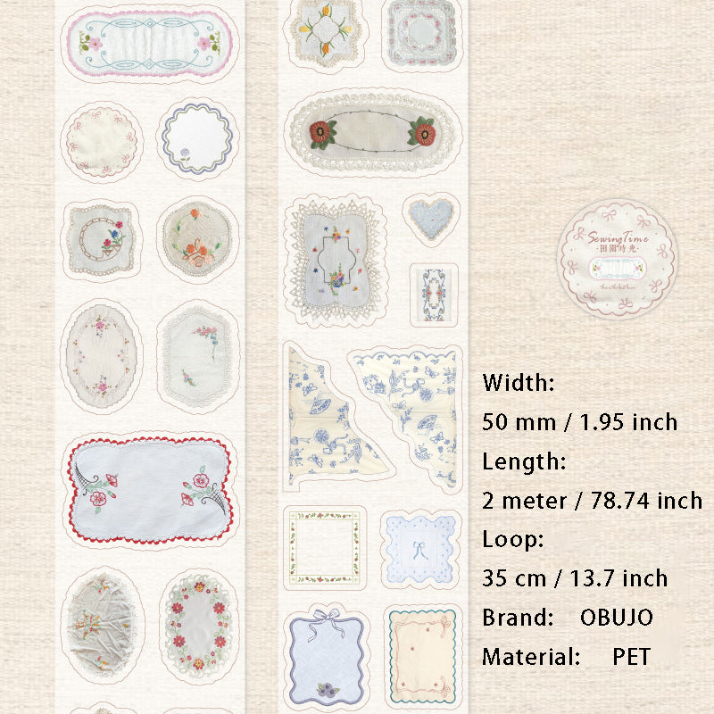 1 Roll Creative PET Stickers Tape FRSG