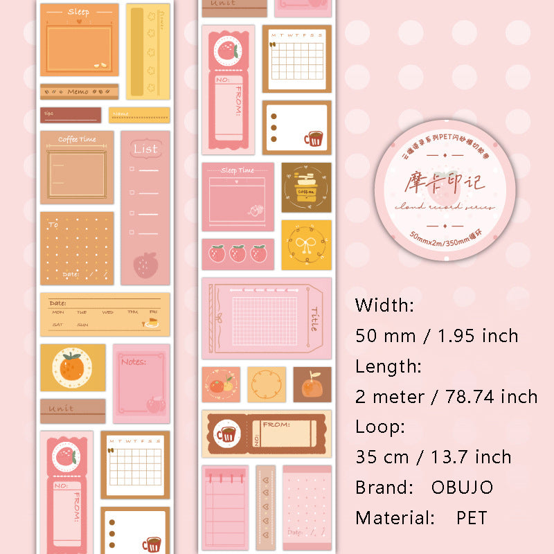 1 Roll Cute Journal Stickers Tape YDYL