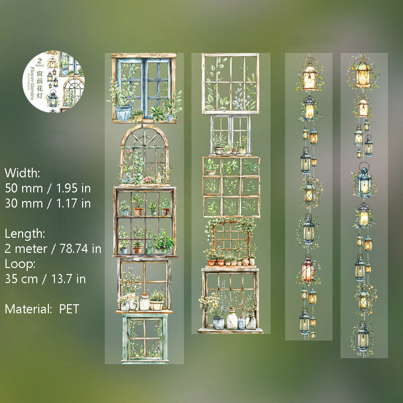 2 Rolls Garden Theme PET Tape Set HTMJ