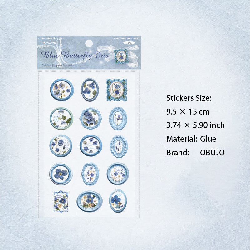 1 Sheet 3D Flowers Wax Seal Stickers HYXZ