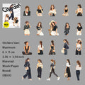 20 Pcs Urban Girl Stickers DSNH