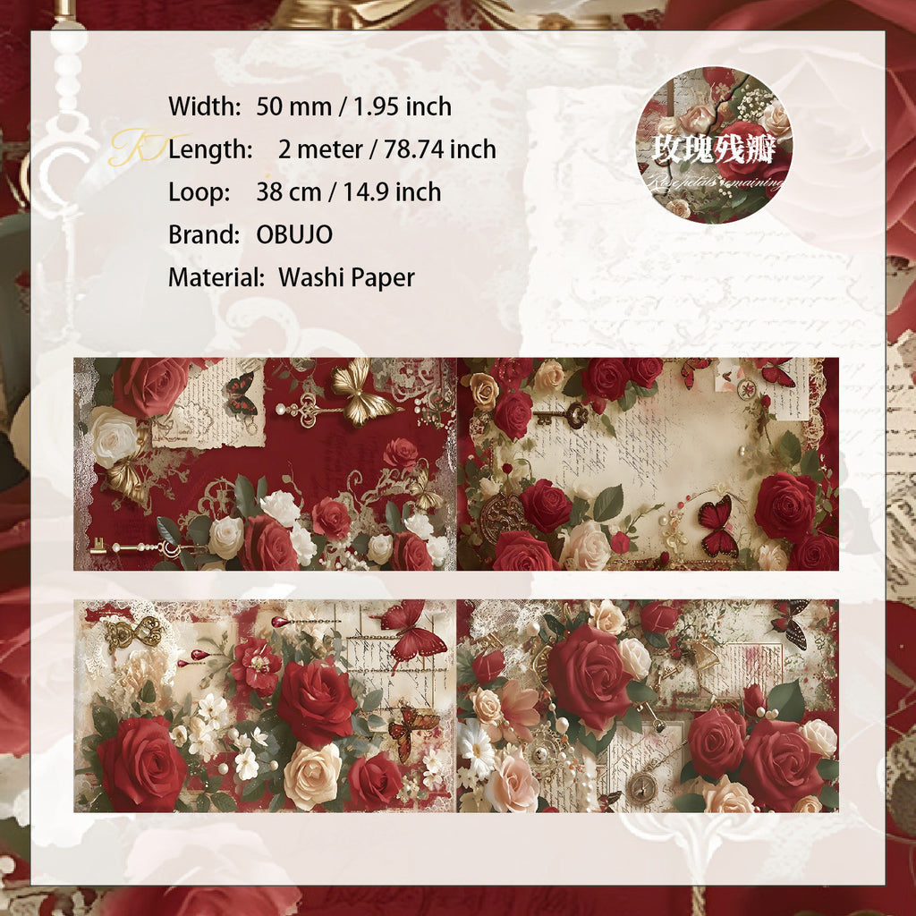 1 Roll Gothic Buttterfly Washi Tape HDJS