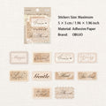20 Pcs Vintage Lace Label Stickers CWZM