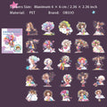 25 Pcs Cartoon Girl PET Stickers TXJQSH