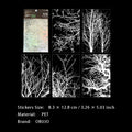 10 Pcs Firework Tree PET Stickers LMSX