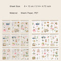 18 Sheets Lifestyle Stickers Book SHBJ