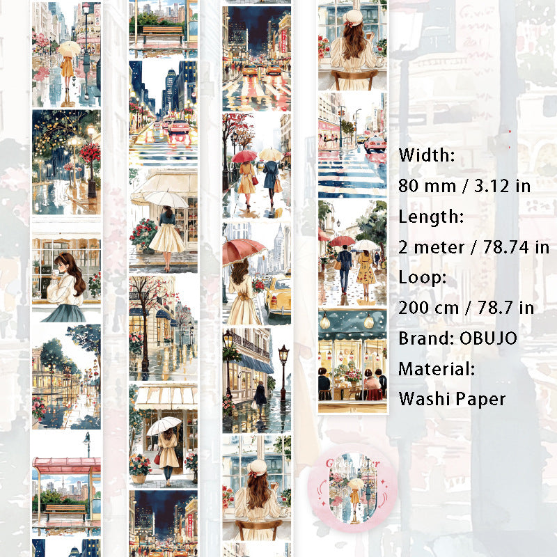 1 Roll Travel Landscape Washi Tape LYMY