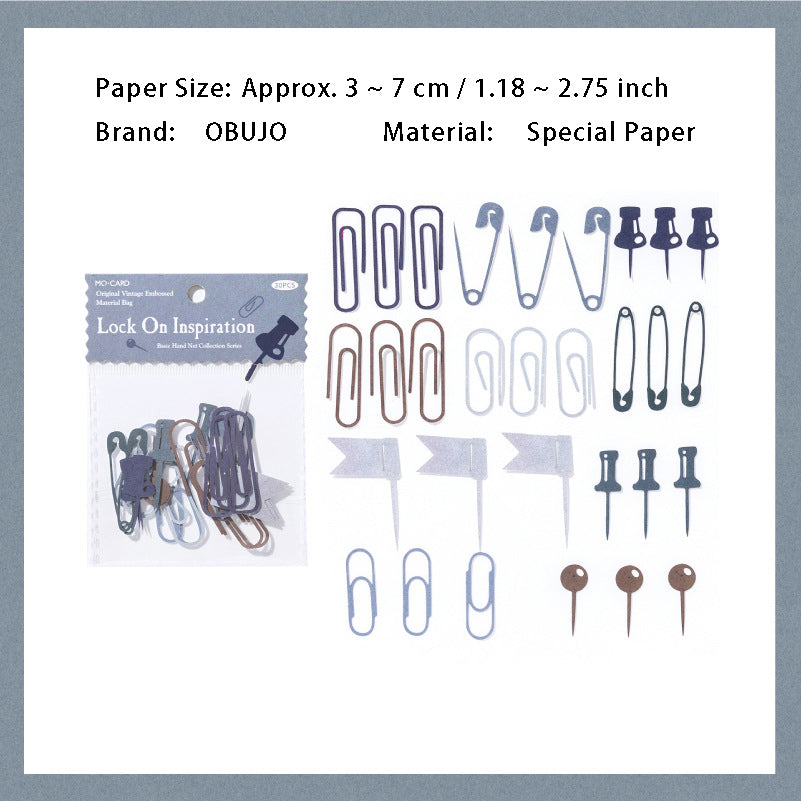 30 Pcs Creative Cutout Journal Paper SZSWJ