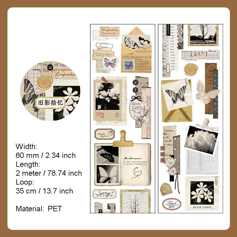 1 Roll Movie Film PET Stickers Tape YXSJ