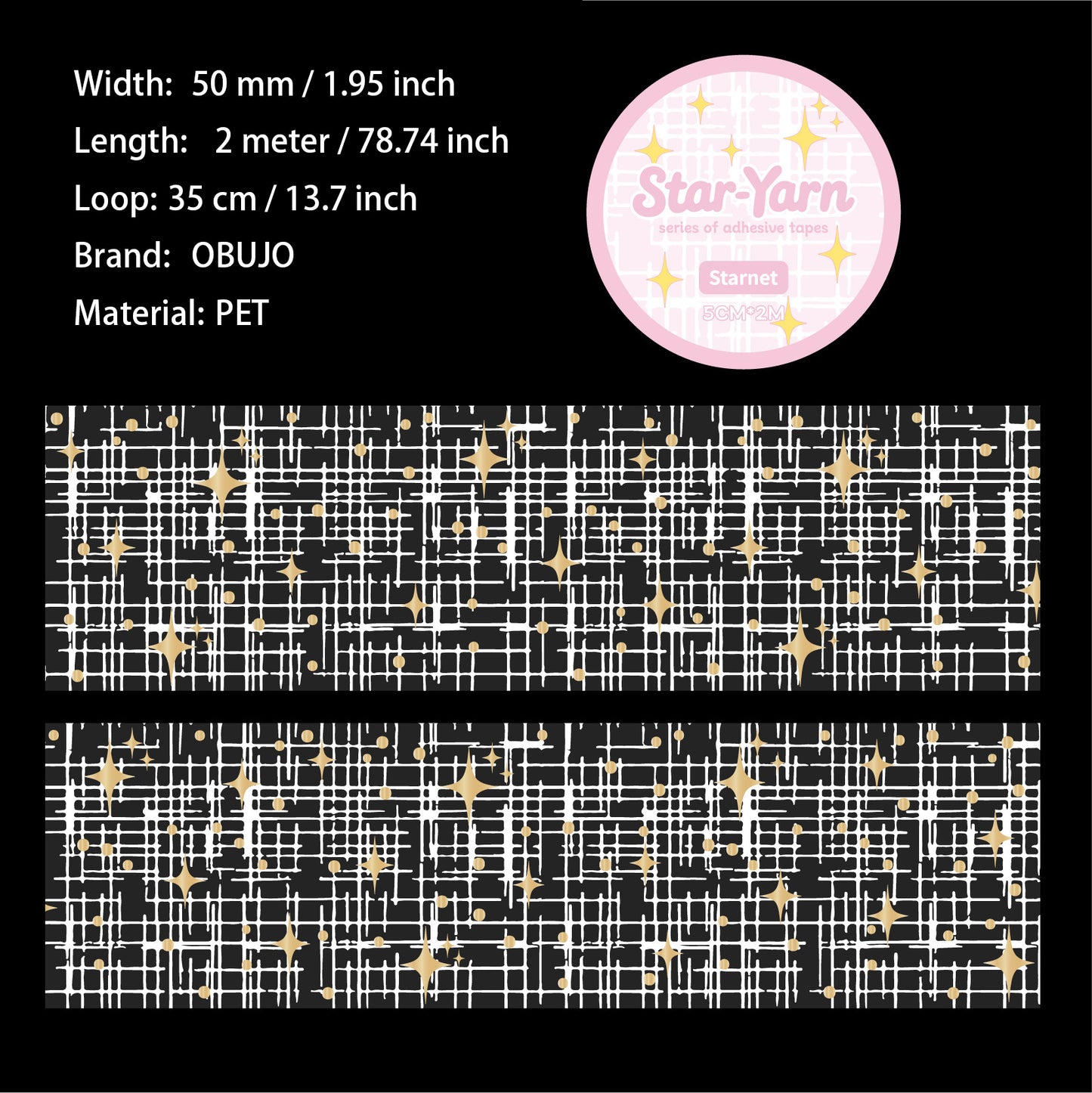 1 Roll Star Web PET Tape XXSXL