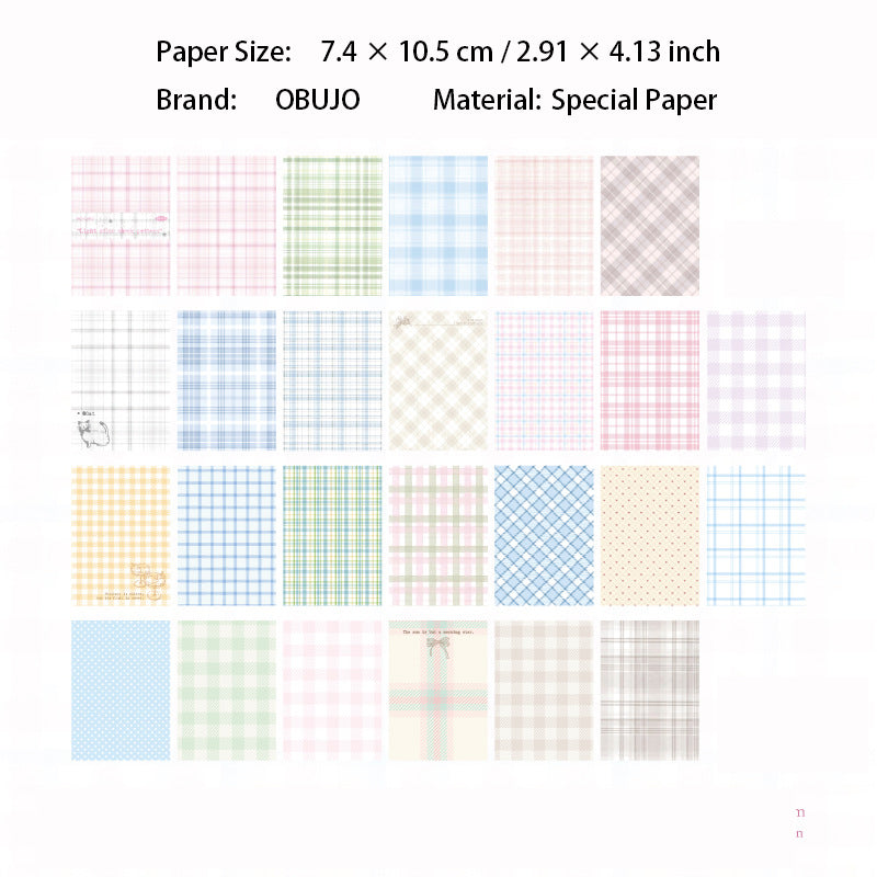 50 Sheets Grid Texture Journal Paper GWJS