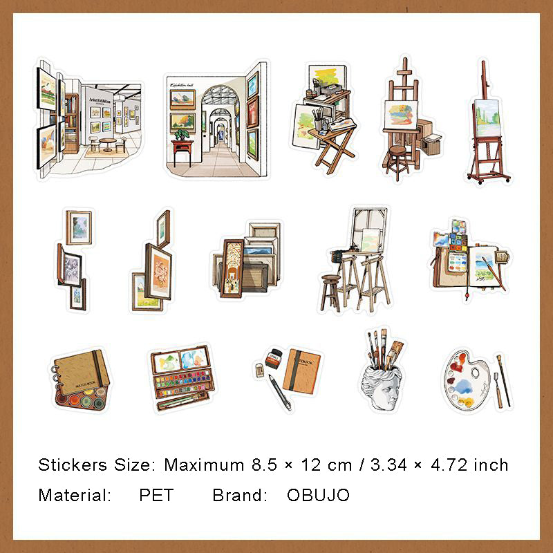 30 Pcs Hobby Theme PET Stickers SJXZ