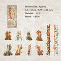 10 Pcs Garden Theme PET Stickers YLFH